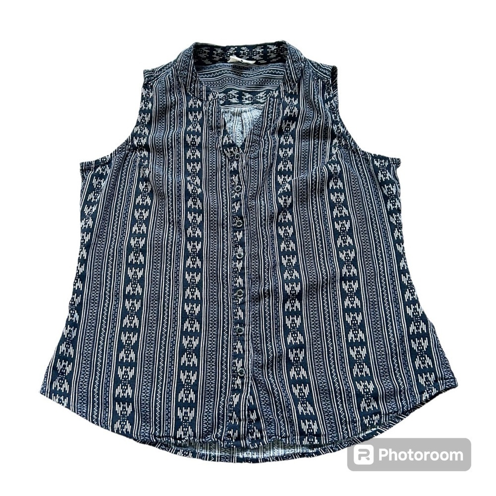 Weatherproof Vintage Button-down Sleeveless Top Linen Blend Bundle and Save